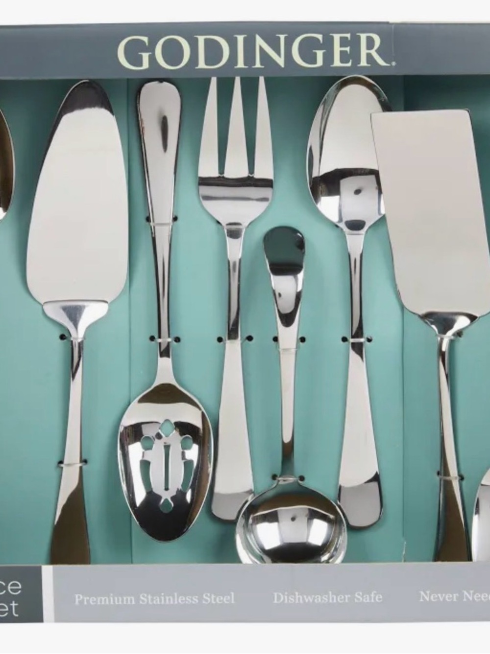 Godinger Stainless Serving Utensil Set in Silver